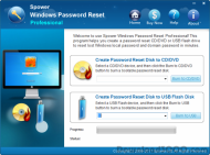 Spower Windows Password Reset Pro screenshot